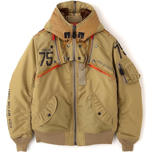 Amazon | [Avirex] [アヴィレックス] MA-1 SAME COLOR LOGO MA-1